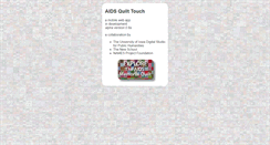 Desktop Screenshot of aidsquilttouch.org