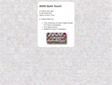 Tablet Screenshot of aidsquilttouch.org